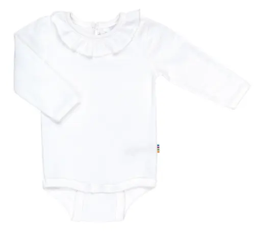 Øko bomuld lycra Langærmet Body hvid