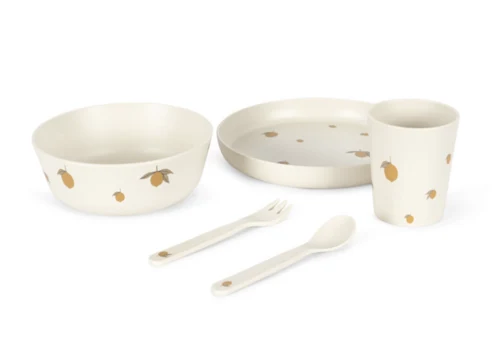 SPISESÆT I 100 % GENANVENDT PET – TALLERKEN, SKÅL, KOP & BESTIK