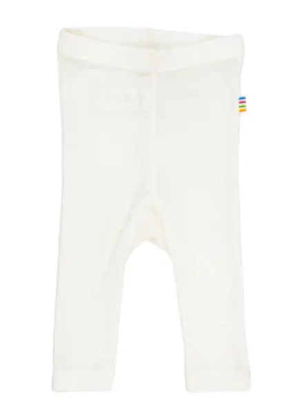 Øko uld silke leggings off-white