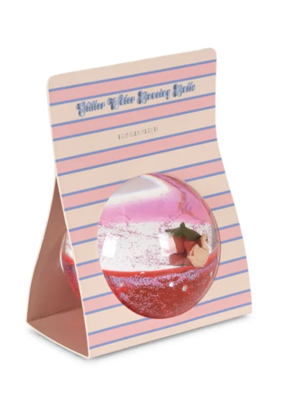 GLITTER WATER BALL MED KONGES SLØJD-FIGURER – SENSORISK BOLD 12M+