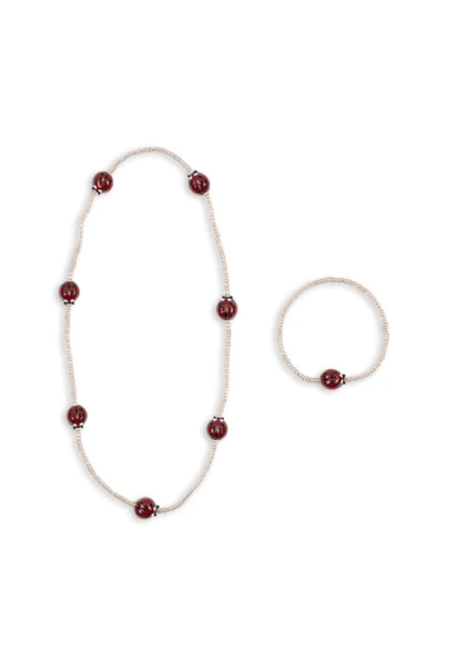 MARIEHØNE HALSKÆDE & ARMBÅNDSSÆT