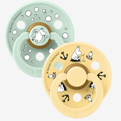 BIBS x Moomin Colour 2 pack Sailing - Nordic Mint mix size 2