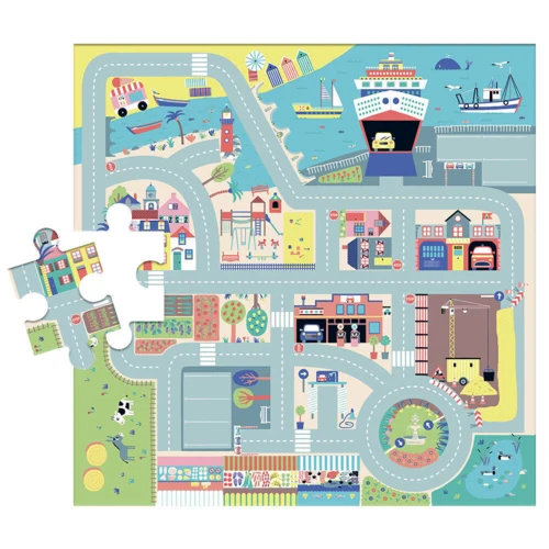 Auzou - Puslespil 25 brk - Veje og biler