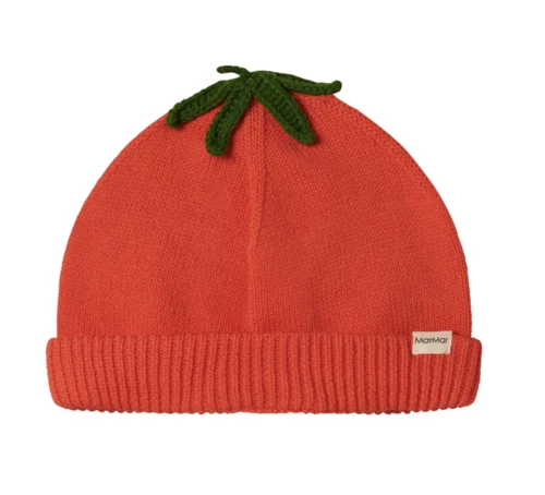 Atlas Tomat - Bomuldsstrik Ensfarvet