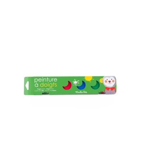 Moulin Roty - Fingermaling 6 små bøtter- Les Popipop