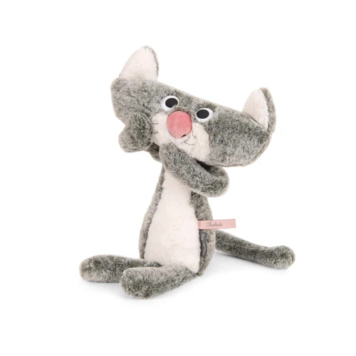 Moulin Roty - Tøjdyr - Flat Cat Chaplapla 37 cm - L'École des Loisirs
