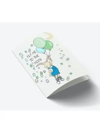 Fly me to the moon - Boy A7 kort