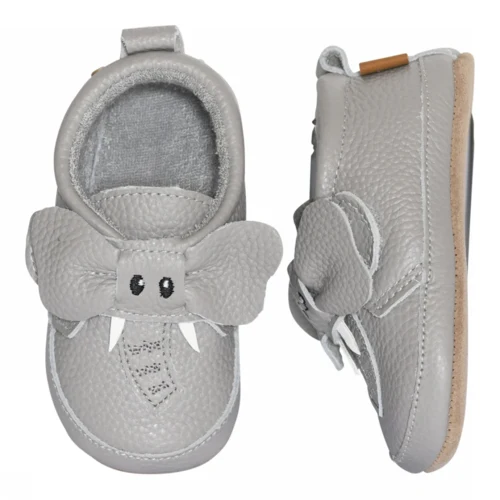 Elephant leather slippers - Opal Gray