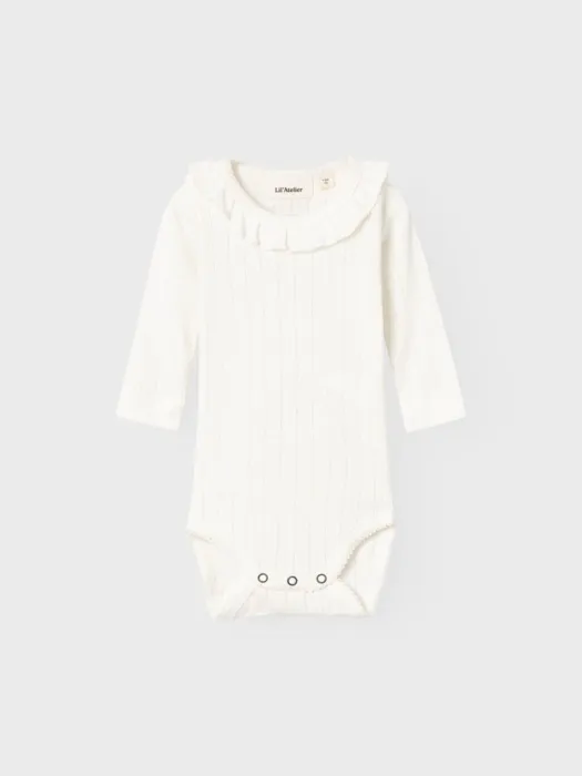 LANGÆRMET BODYSTOCKING - coconut milk