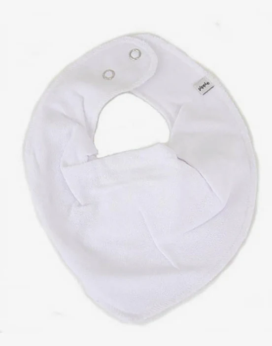 Pippi - Bandana Bib - Absorbent - White