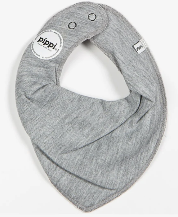 Pippi - Bandana Bib - Absorbent - Grey Melange