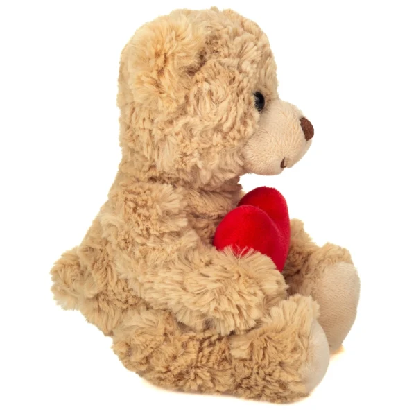 Teddy Hermann - Beige bamse med hjerte 20 cm