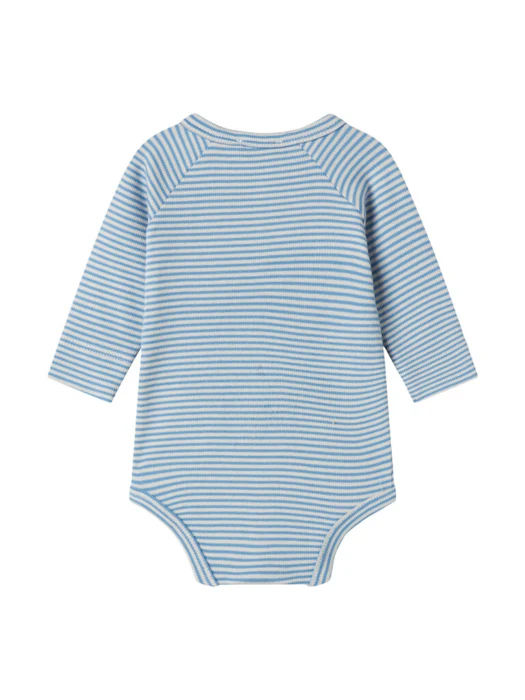 Bruno, Modal Fine Rib, body, New Born - Blue stripe
