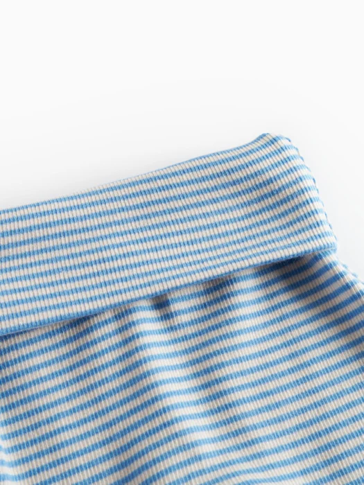 Piva, Modal Fine Rib, bottoms, New Born - Blue stripe