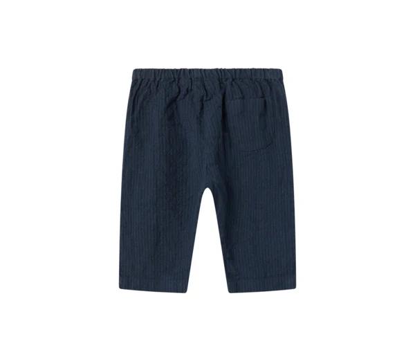 Panto, Chambray, bottoms, Baby - Dark blue stripe