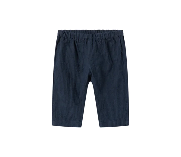 Panto, Chambray, bottoms, Baby - Dark blue stripe