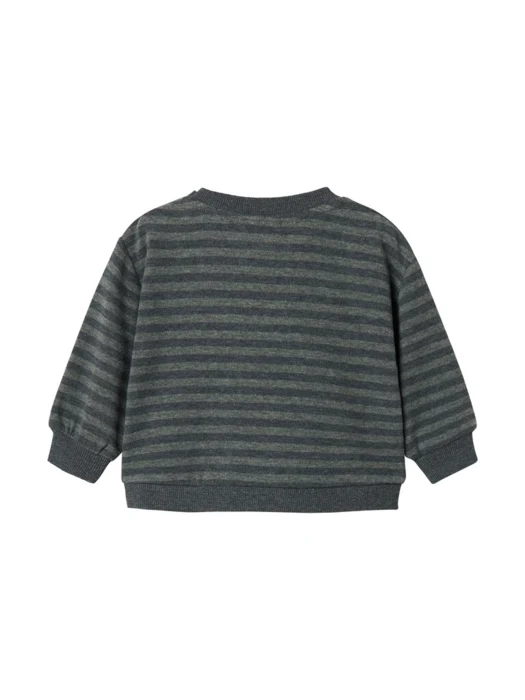 Tammas B, sweatshirt, Baby - Forest stripe mel