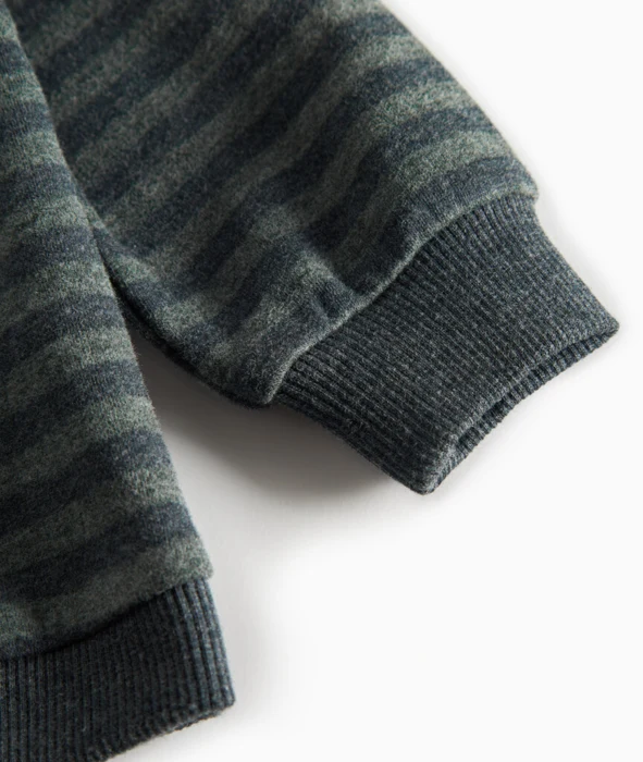 Tammas B, sweatshirt, Baby - Forest stripe mel