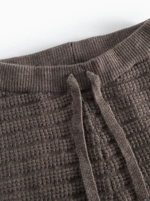 Pow, knitwear bottoms, Baby - Dusty brown mel