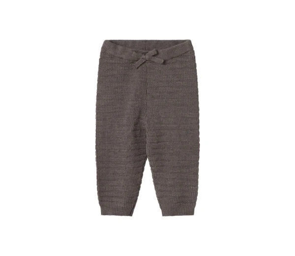 Pow, knitwear bottoms, Baby - Dusty brown mel