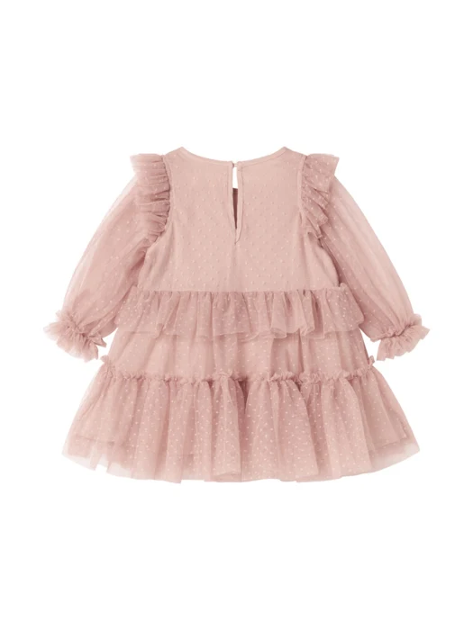 Dalvina, Tulle Dotty, dresses, Baby - Faded rose