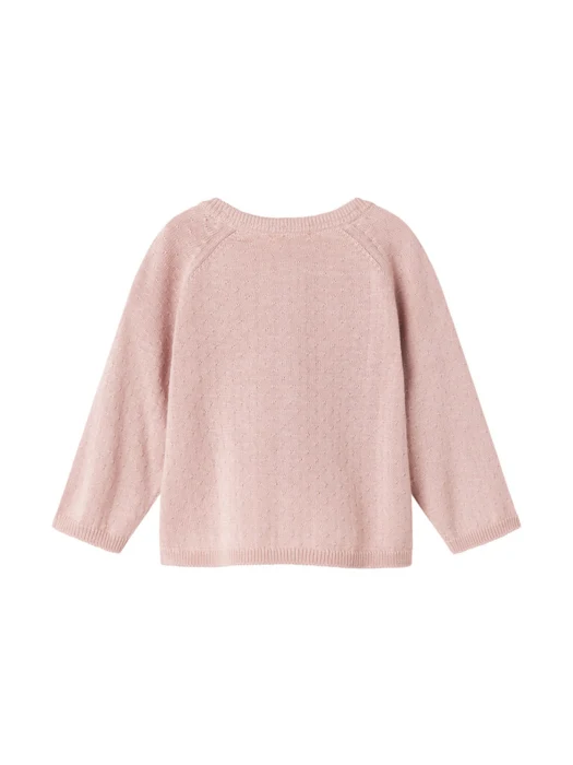 Totti, knitwear cardigan, Baby - Faded rose
