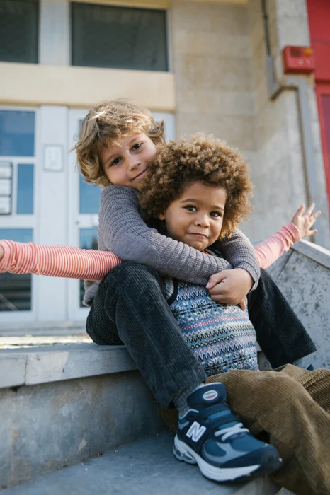 Tano, strik, Kids - Dusty brown mel