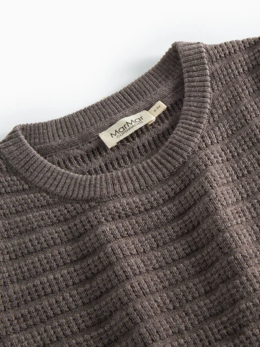 Tano, strik, Kids - Dusty brown mel