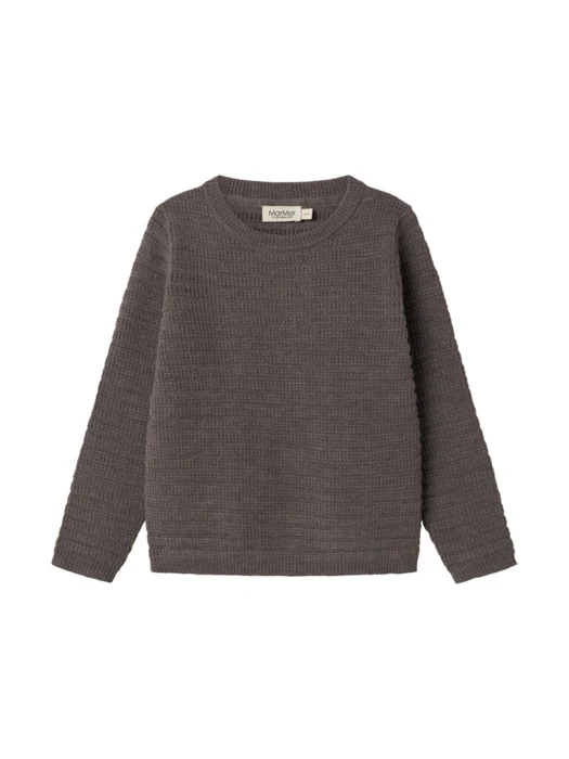 Tano, strik, Kids - Dusty brown mel