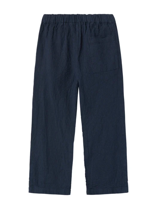 Plano, bukser, kids - Dark blue stripe