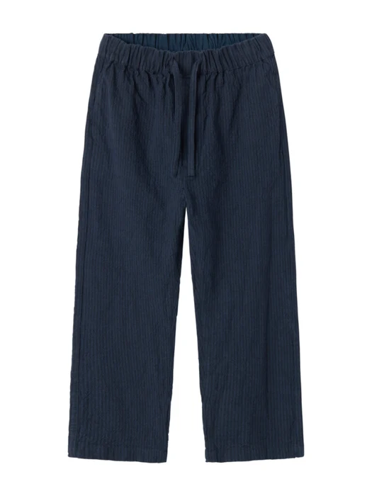 Plano, bukser, kids - Dark blue stripe