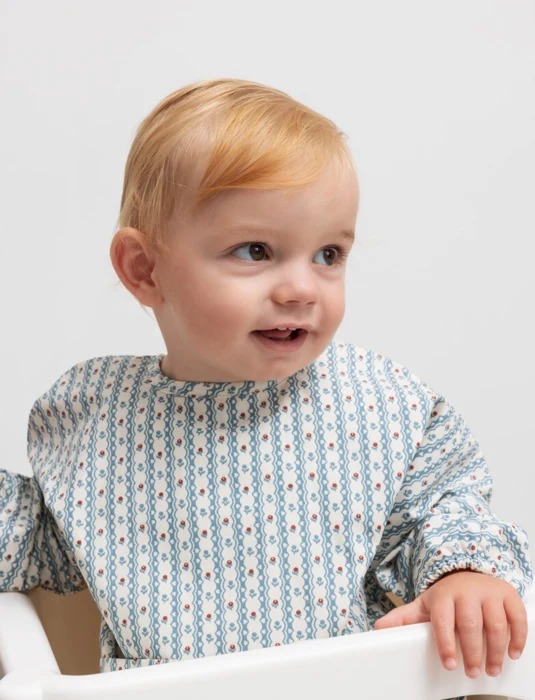 Forklæde - Floral stripe