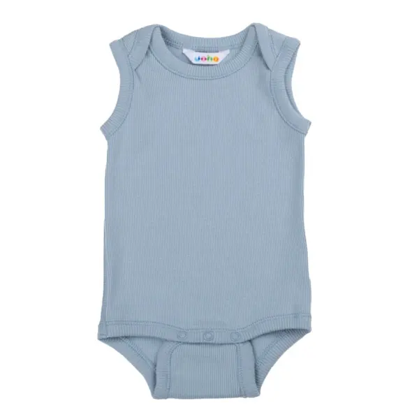 Øko Bomuld Body Støvet blå