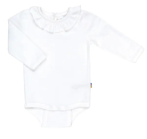 Øko bomuld lycra Langærmet Body hvid