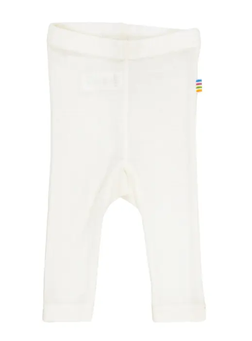 Øko uld silke leggings off-white