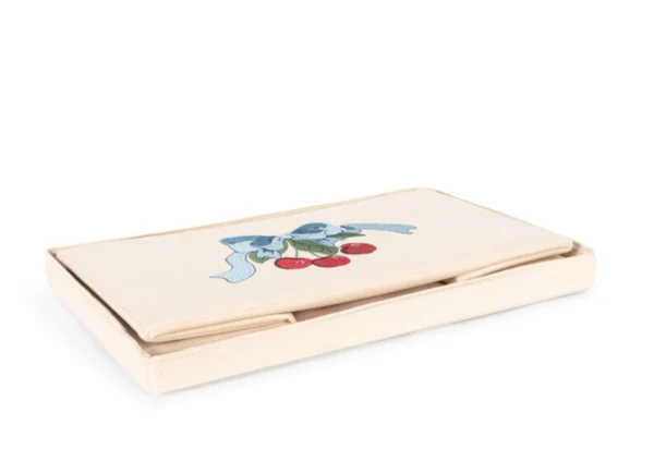 LILLE FOLDBAR BOMULDSKURV TIL BØRNEVÆRELSET, 38X21X23 CM