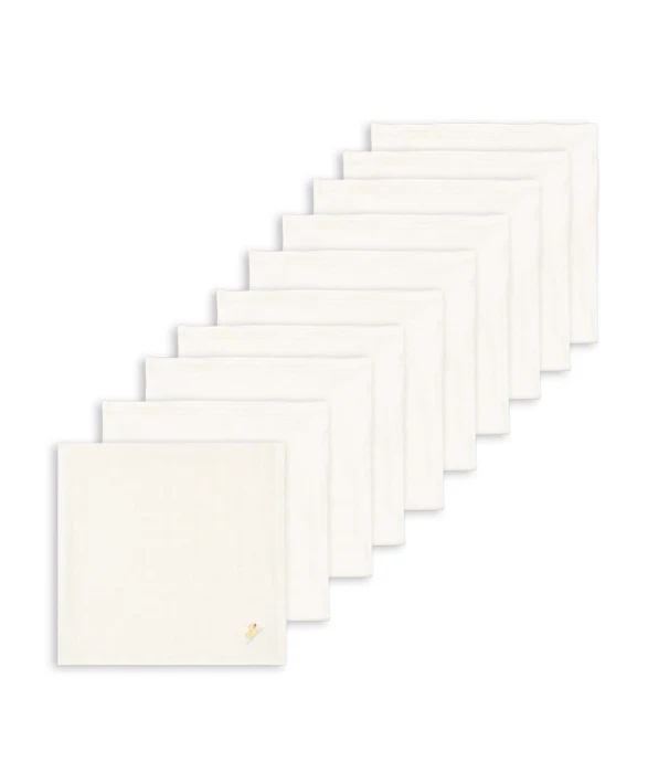 NUVOLI 10-PAK MUSSELINSKLUD GOTS