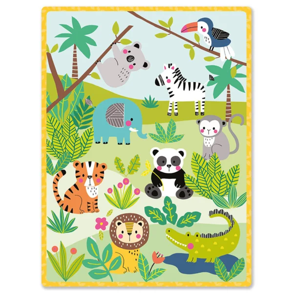 Auzou - Huskespil af træ - Vilde dyr