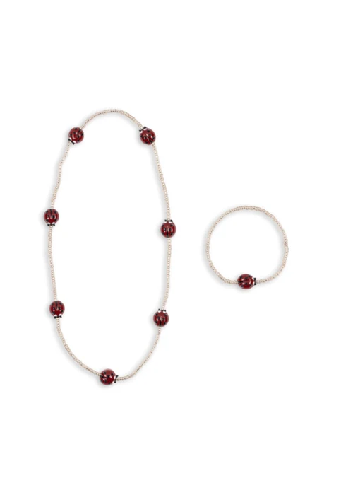 MARIEHØNE HALSKÆDE & ARMBÅNDSSÆT