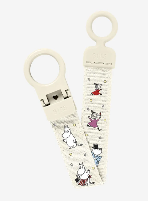 BIBS x Moomins Pacifier Clip Loop - Ivory