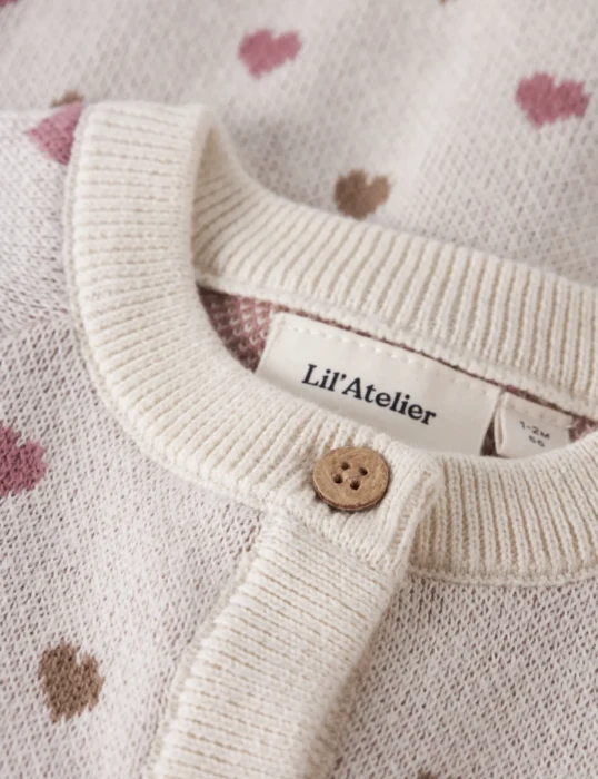 NBFSARAN LS KNIT CARD HEART LIL