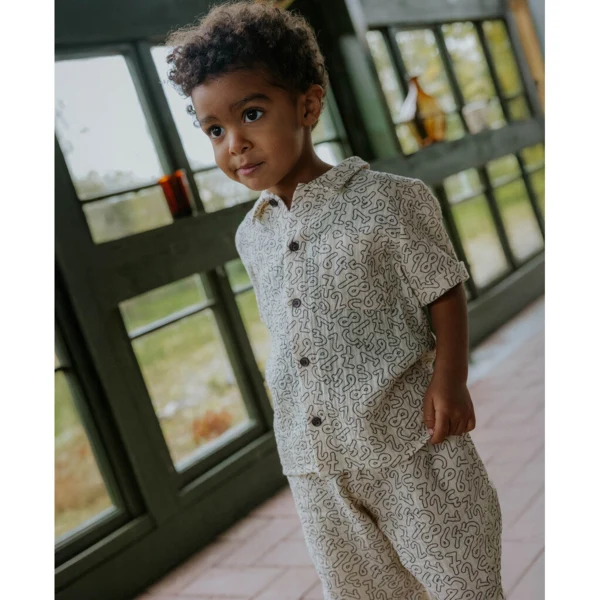 ELMO SHIRT - COFFEE BEAN / SANDSHELL