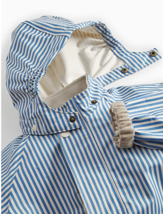 Oddy Sæt - Regntøj - Blå Stribet