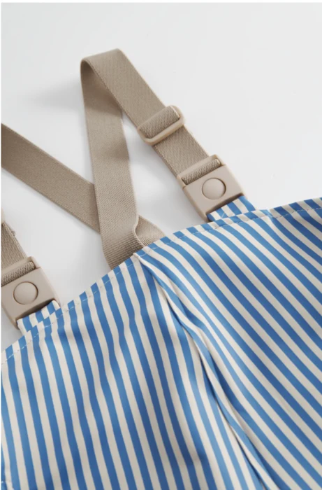 Oddy Sæt - Regntøj - Blå Stribet