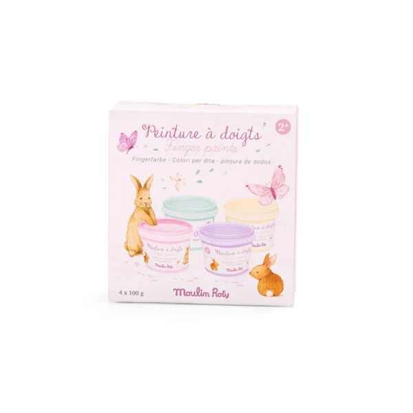 Moulin Roty - Fingermaling 4x100g - Les Rosalies