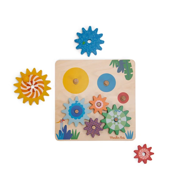 Moulin Roty - Aktivitetsleg med tandhjul- Les Toupitis