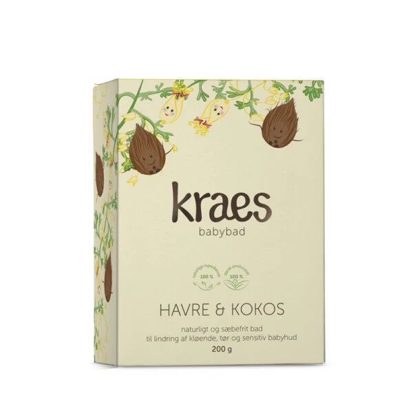 KRAES babybad - Havre & kokos 200g