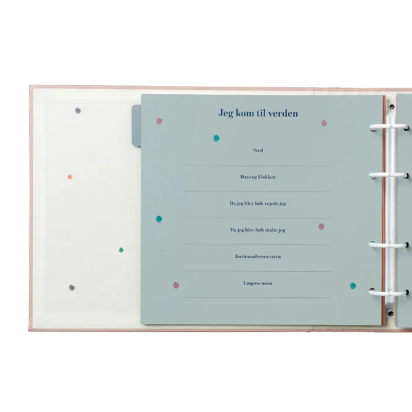 Barnets bog - mine første år - blåt album