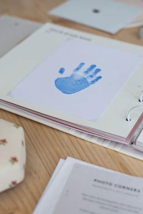 Hånd- og fodaftryk - cleantouch - blå