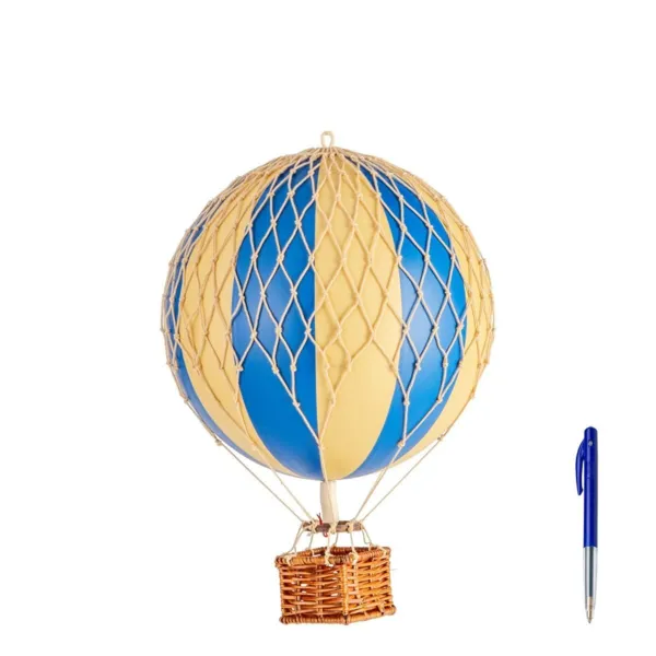 Luftballon 30 cm dobbelt blå